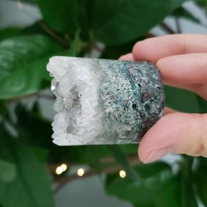 Pastel amethyst sparkly crystal cylinder